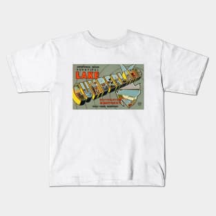 Greetings from Lake Cumberland, Kentucky - Vintage Large Letter Postcard Kids T-Shirt